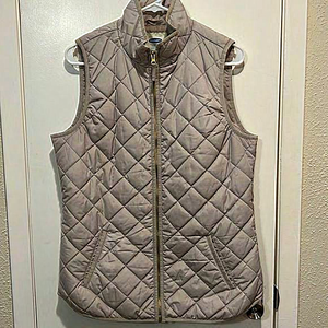 Quilted‎ barn vest tan size medium tall